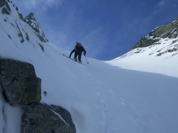 Skibergsteigen Kleiner Grießstein über linke Nordwandrinne