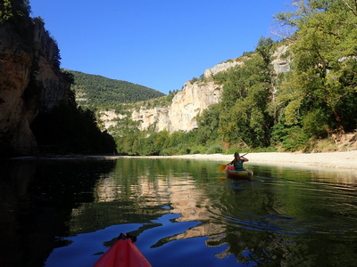 Auf der Tarn zwischen Saint Enimie und La Malène