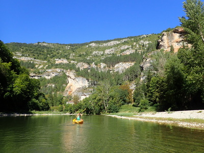 Auf der Tarn zwischen Saint Enimie und La Malène