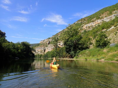 Auf der Tarn zwischen Saint Enimie und La Malène