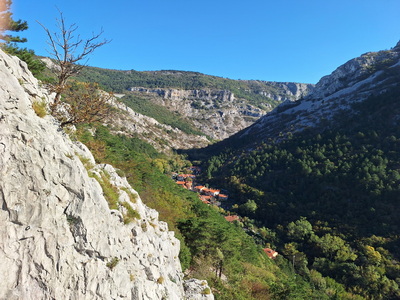 Blick ins Val Rosandra