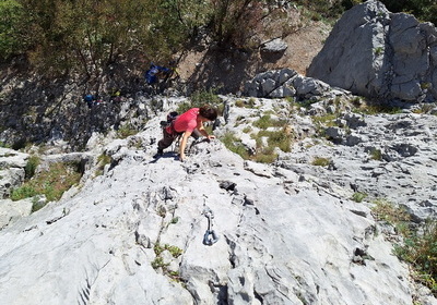 Klettern im Val Rosandra - Sektor Grabceva stena