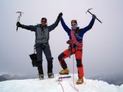 Erich und ich am Gipfel