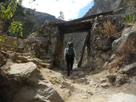 Der symbolische Eingang ins Santa Cruz Tal