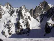 Aig. du Midi - Les Periades (3432 m) - Glacier de Mont Mallet - Ref. Leschaux