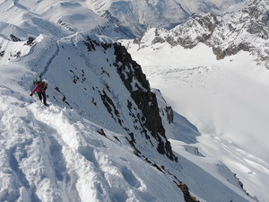 Mont Dolent 3820m vom Biwak Fiorio