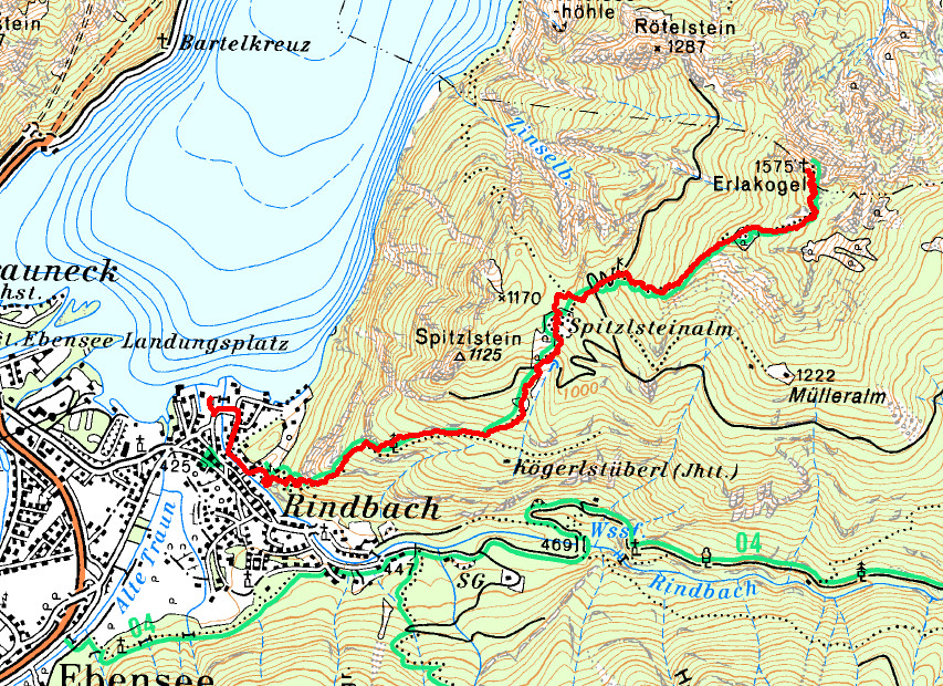 Trailrunning Erlakogel Traunsee von Rindbach/Ebensee